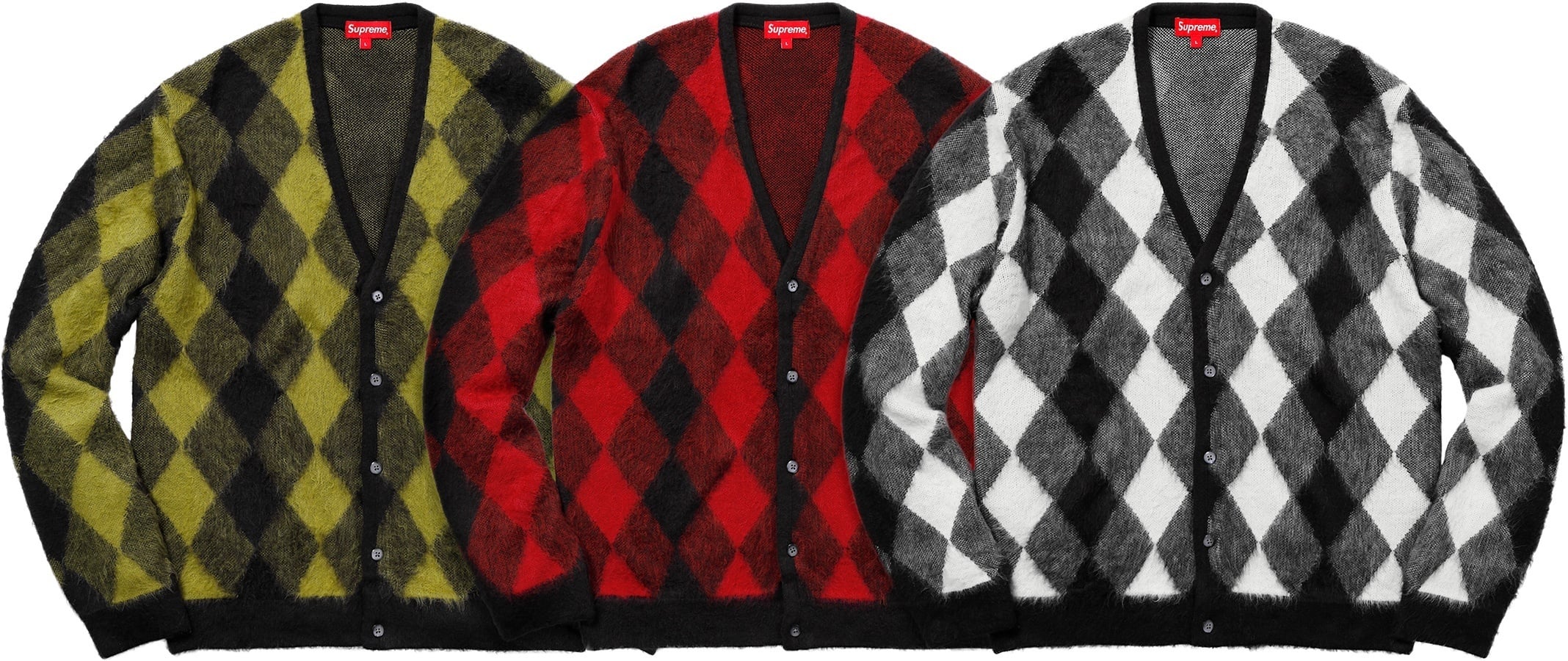 Brushed Argyle Cardigan